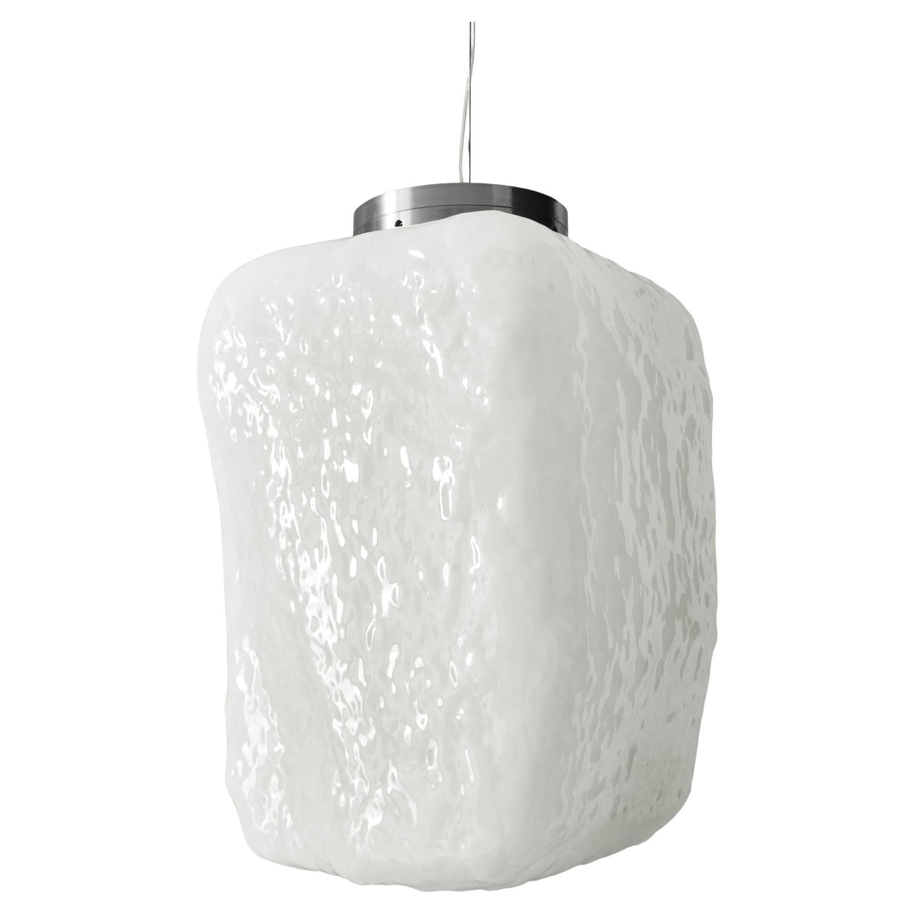 Linde Freya Tangelder Wax, Stone, Light Suspension Lamp White I For Cassina