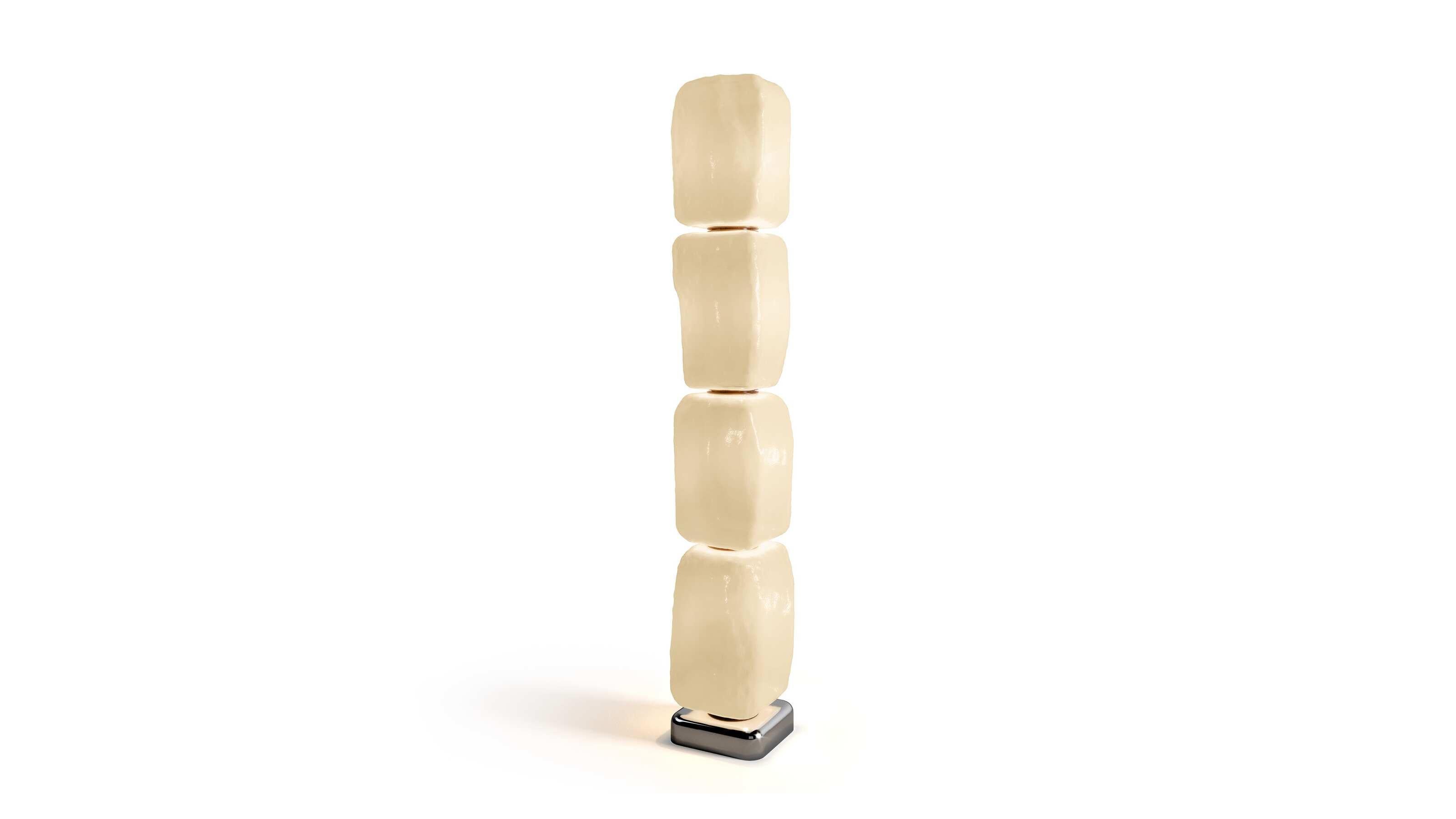 Linde Freya Tangelder Wachs, Stein, Lichttisch II für Cassina im Angebot 3