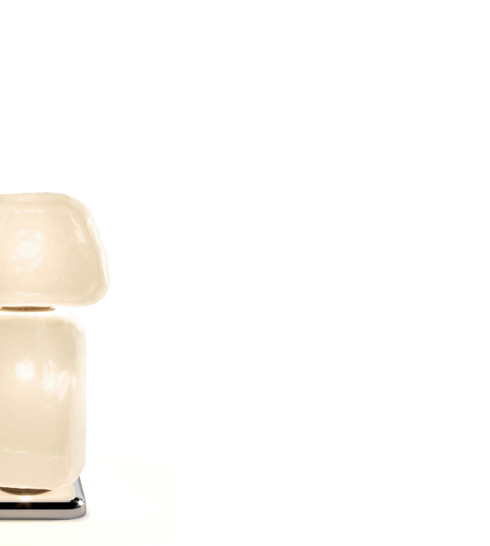 Linde Freya Tangelder Wachs, Stein, Lichttisch II für Cassina (Glas) im Angebot