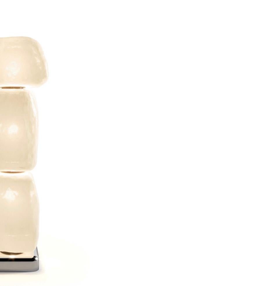 Linde Freya Tangelder Wachs, Stein, Lichttisch III für Cassina (Italienisch) im Angebot