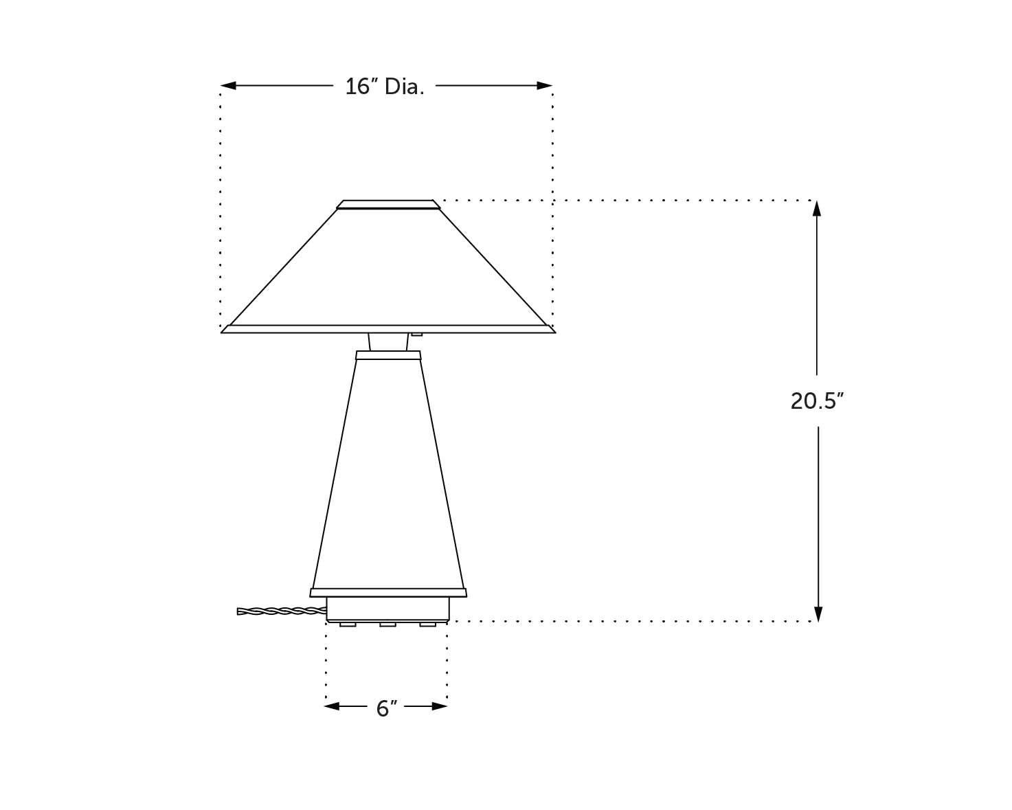 Lampe de table Linden, courte, par Studio DUNN en vente 1