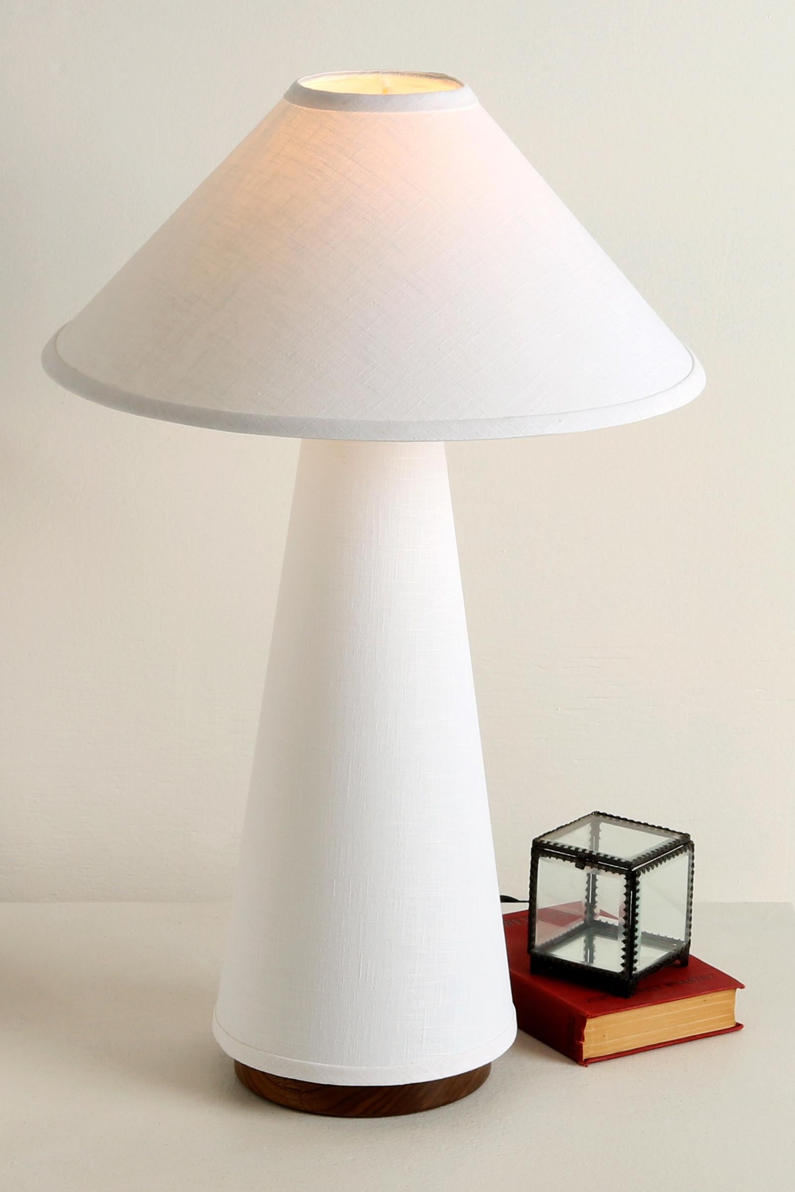 American Linden Table Lamp, with Narrow Top Shade by Studio DUNN For Sale