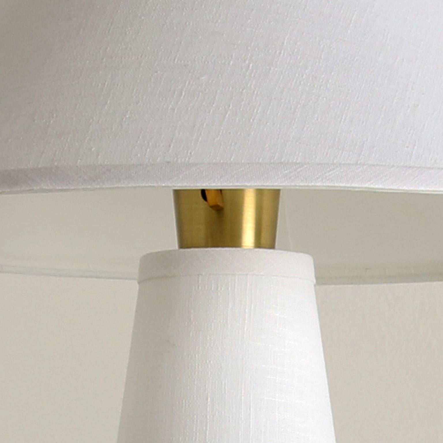 Hand-Crafted Linden Table Lamp, with Narrow Top Shade by Studio DUNN For Sale