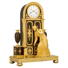 L'indiscrète horloge de cheminée Empire français par Claude Galle