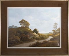 Lindle Eric Forse (fl.1940-1950) - Mid 20th Century Oil, Hilltop Trees
