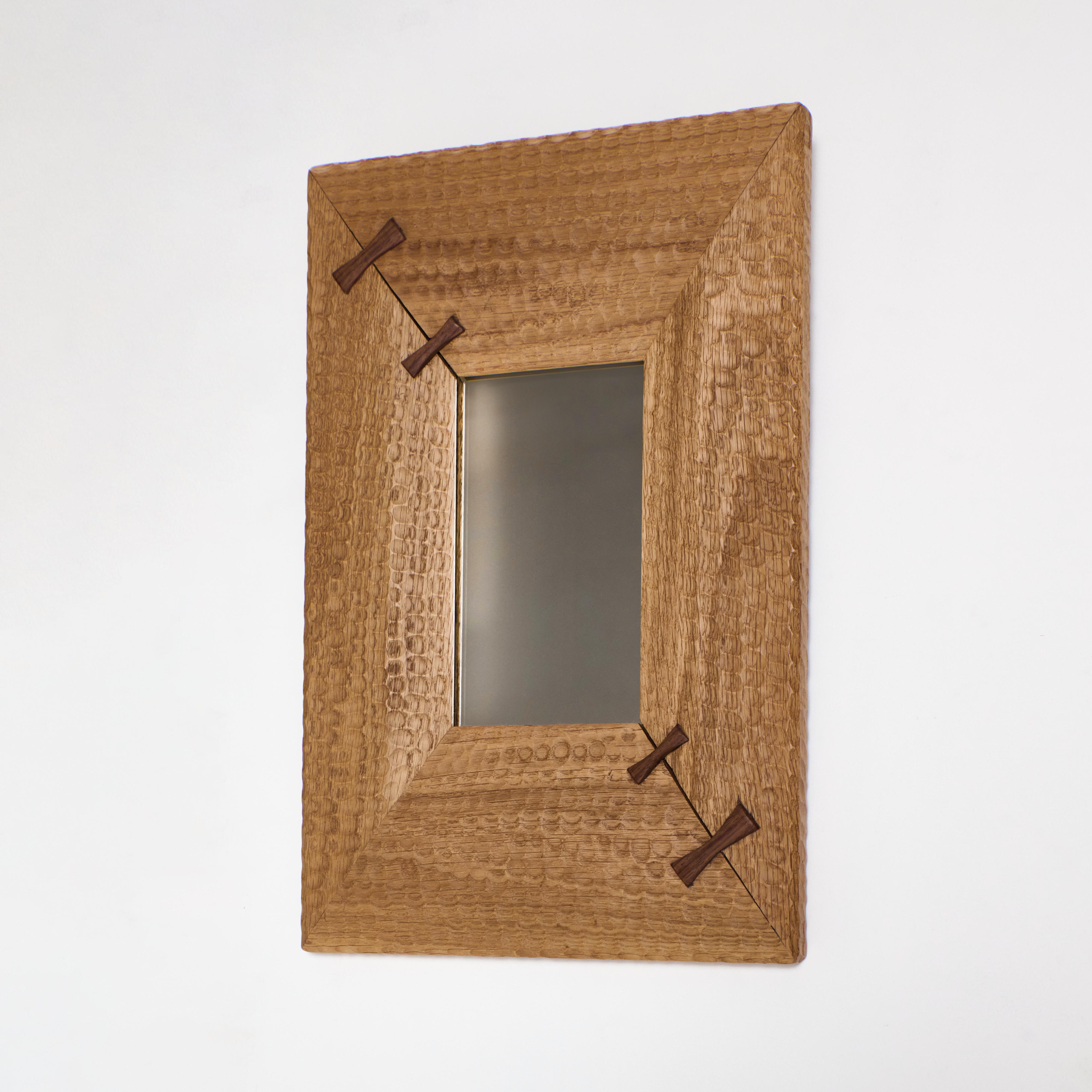 LINDO MIRROR, designed in 2025.

The Lindo mirror is framed in solid wood with butterfly joints. Crafted by skilled artisans in Northern Portugal and finished with a gouged texture.

Bespoke dimensions available upon request. Please inquire to view