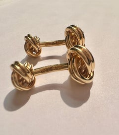 Lindsay 14k Gold Knot Cufflinks