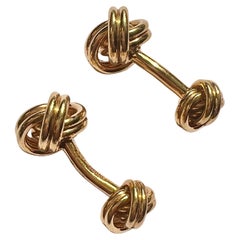Lindsay 14k Gold Knot Cufflinks