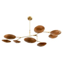 Lindsay Adelman Hammered Bronze Branching Disc Chandelier