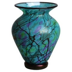 Vaso in vetro artistico Lindsay, firmato, C2010