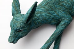 "Copse", Wall Mounting Ceramic Sculpture, Colored Porcelain, Animal, Figurative