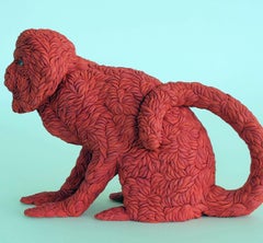 "Leone d'oro Tamarin", Contemporaneo, Figurativo, Ceramica, Scultura, Porcellana