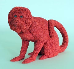 "Golden Lion Tamarin", Contemporary, Figurative, Ceramic, Sculpture, Porcelain