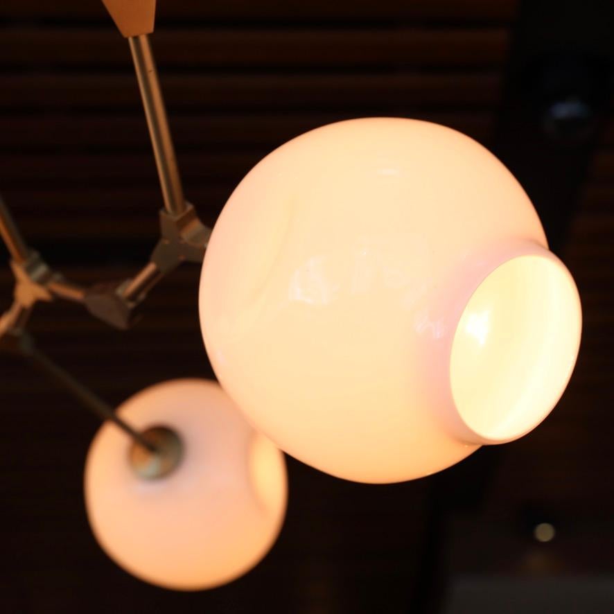 Brushed Lindsey Adelman Branching Bubble 7 Gobe Chandelier