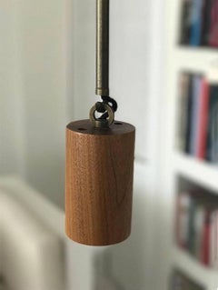 Lindsey Adelman. Custom Wood chuck Pendant Hanging Chandelier