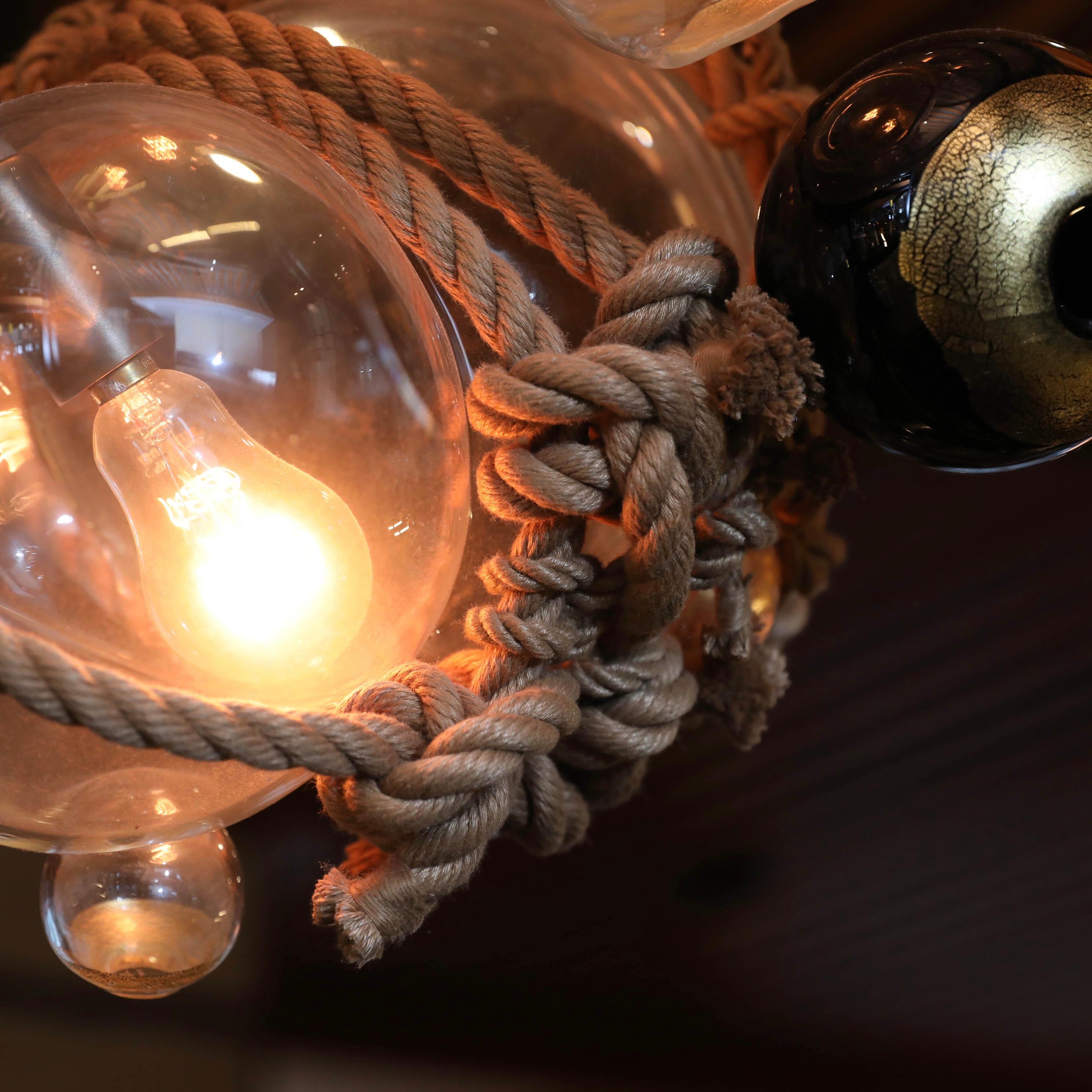 Organic Modern Lindsey Adelman Knotty Bubble Chandelier For Sale