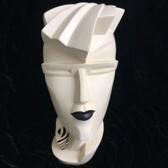 Lindsey B Balkweill Sculpture 80s Fashion Mannequin Head Home Decor Original