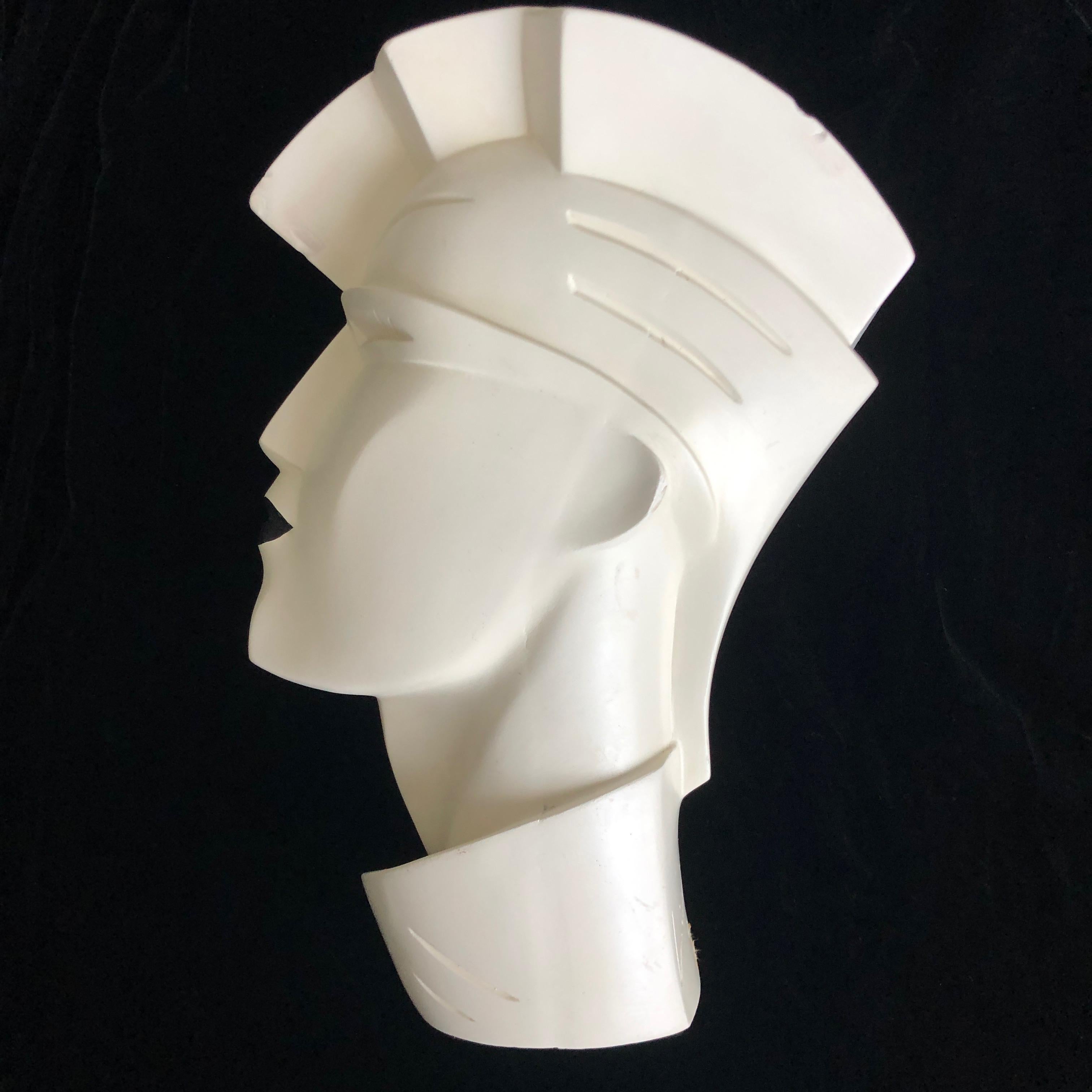 Gray Lindsey B Balkweill Sculpture 80s Fashion Mannequin Head Home Decor Original  For Sale
