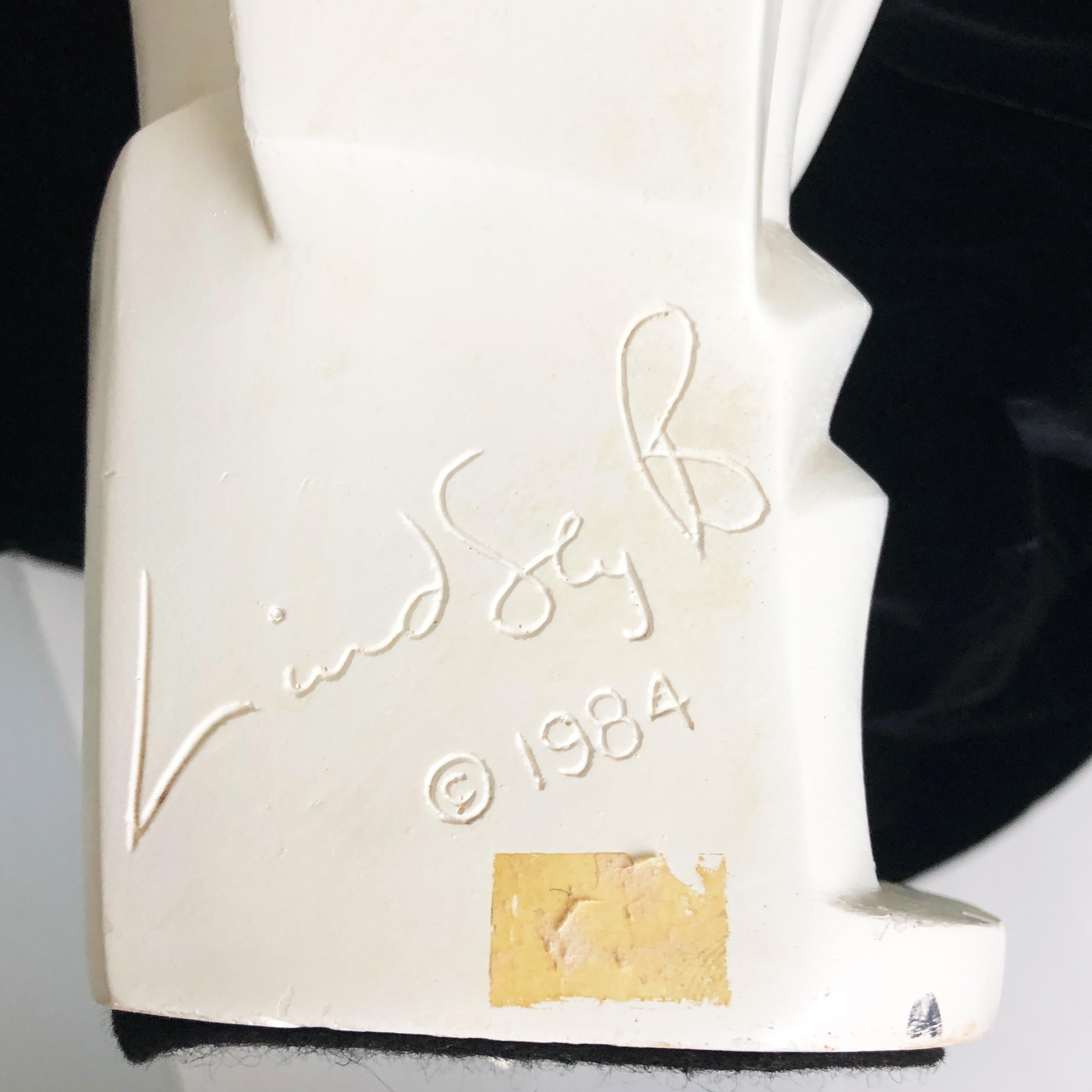 Scultura di Lindsey B Balkweill - Moda anni '80 - Testa di manichino - Home Decor Originale I. A. B. 3