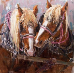 « Love Being Hitched » (2019) de Lindsey Bittner Graham, peinture à l'huile originale