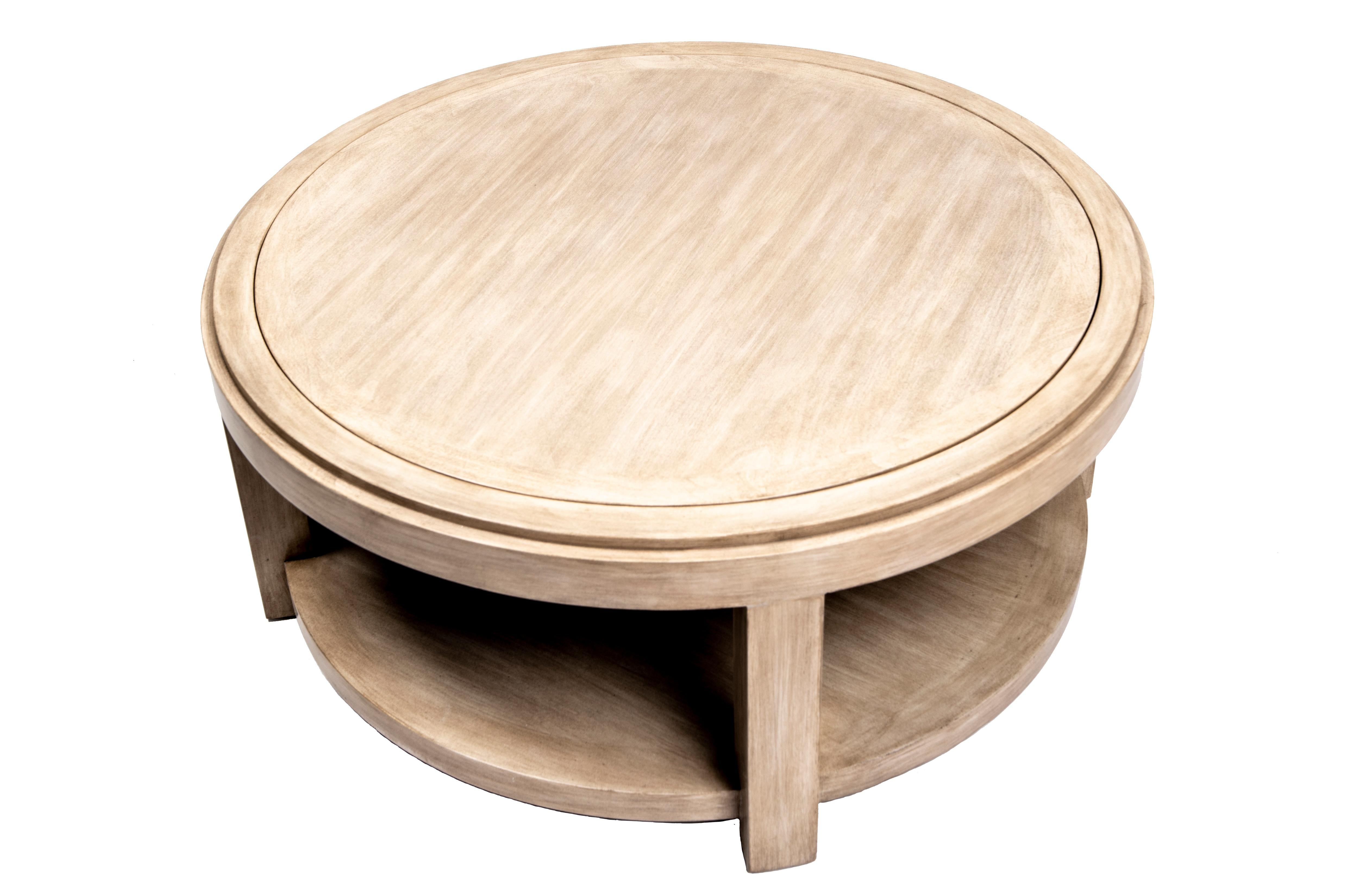 Wood Lindsey Coffee Table/Ottoman For Sale