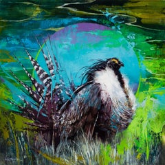 "The Gunnison Sage-Grouse" Original Oil Painting