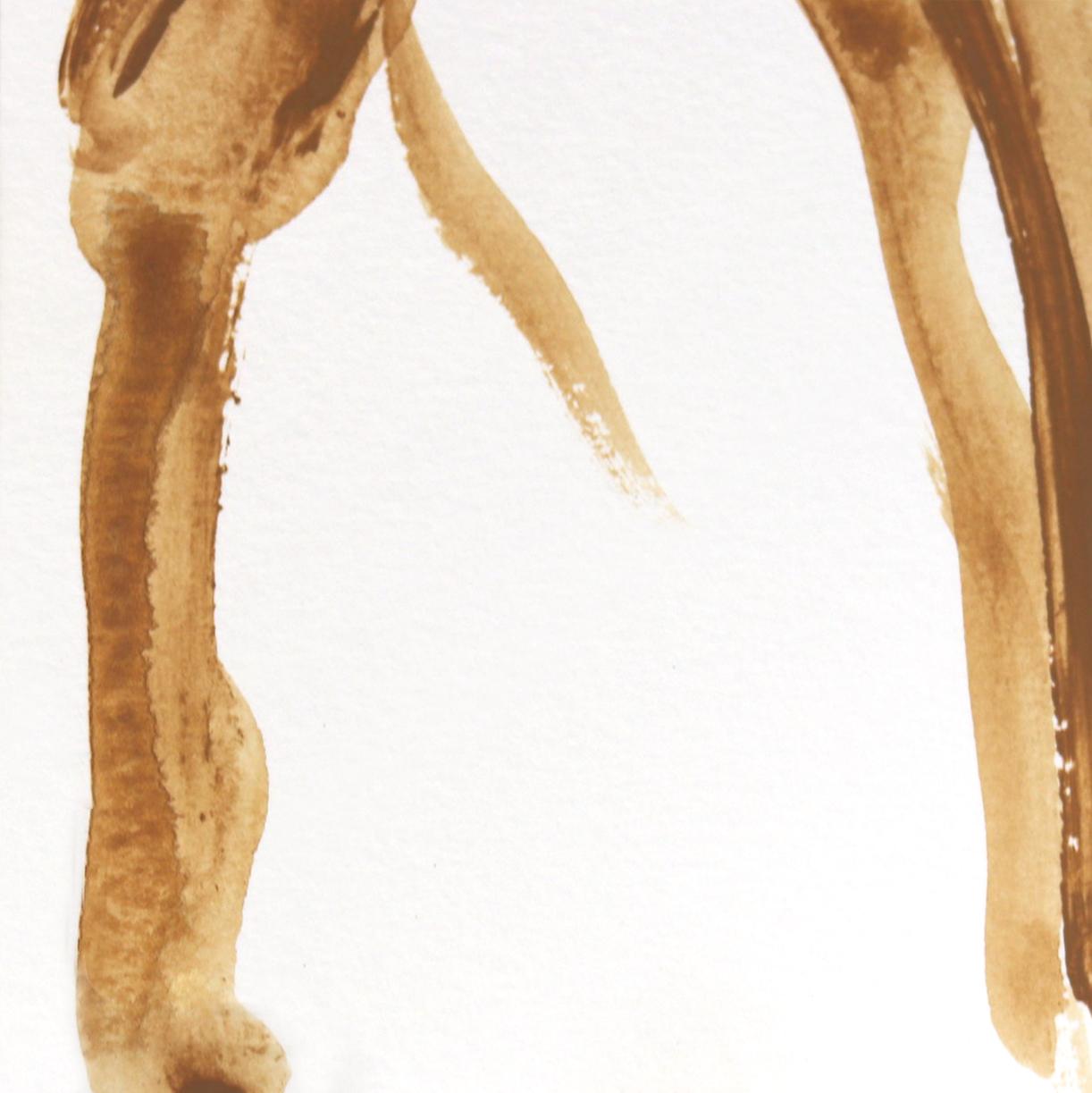 Café Helado Bomba 2 -  Retrato figurativo abstracto de mujer - Painting de Lindsey McCord