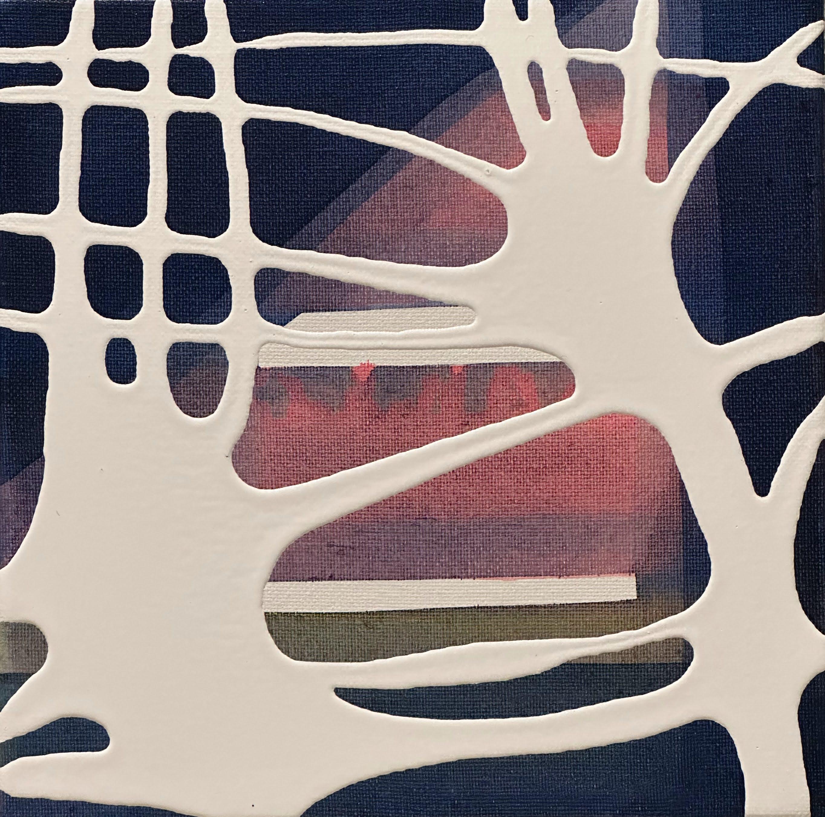 Lindsey Nobel Abstract Painting – Quadratisch #1