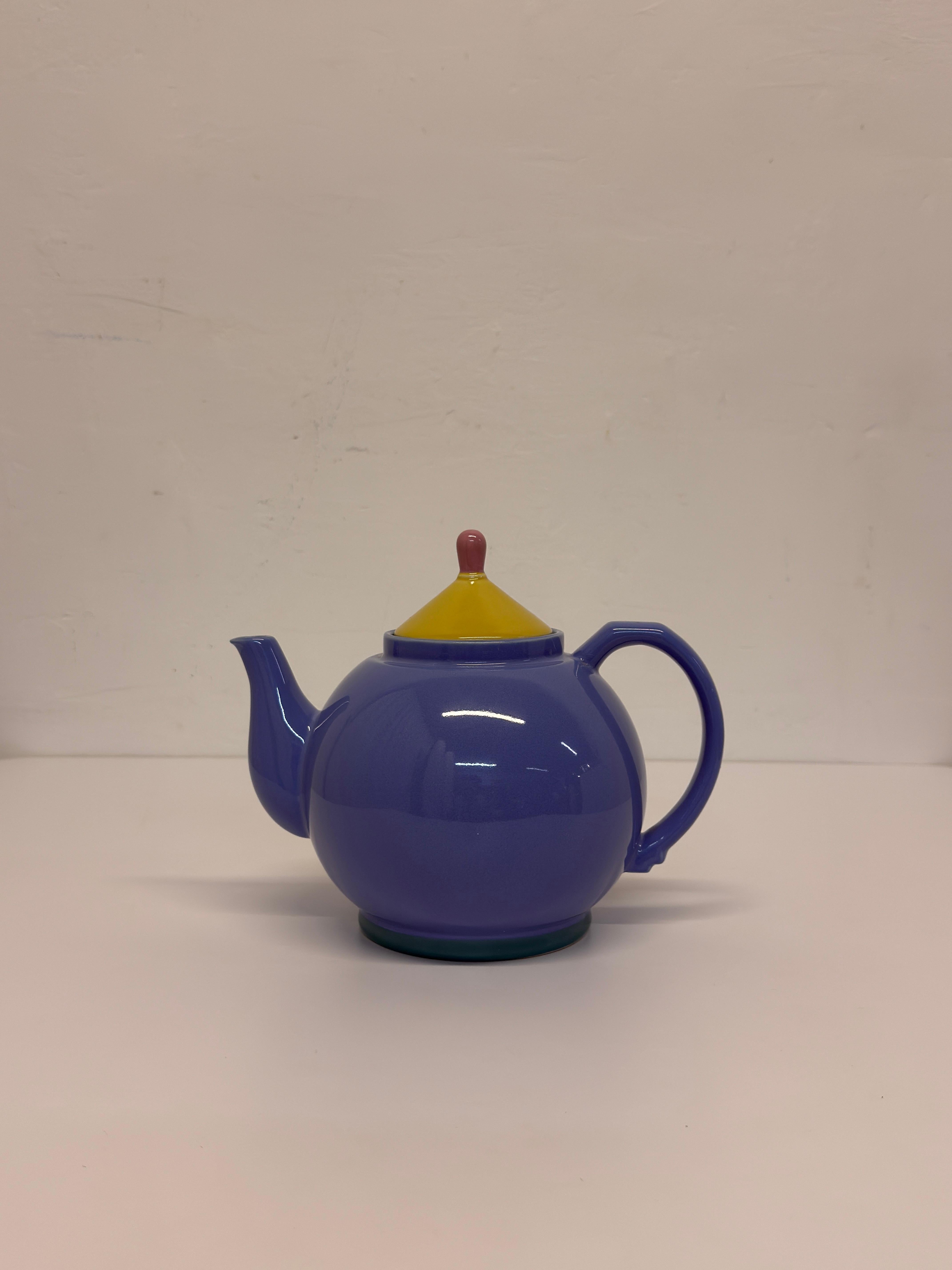 Post-Modern Lindt-Stymeist Postmodern Colorways Tea Kettle, 1980s For Sale
