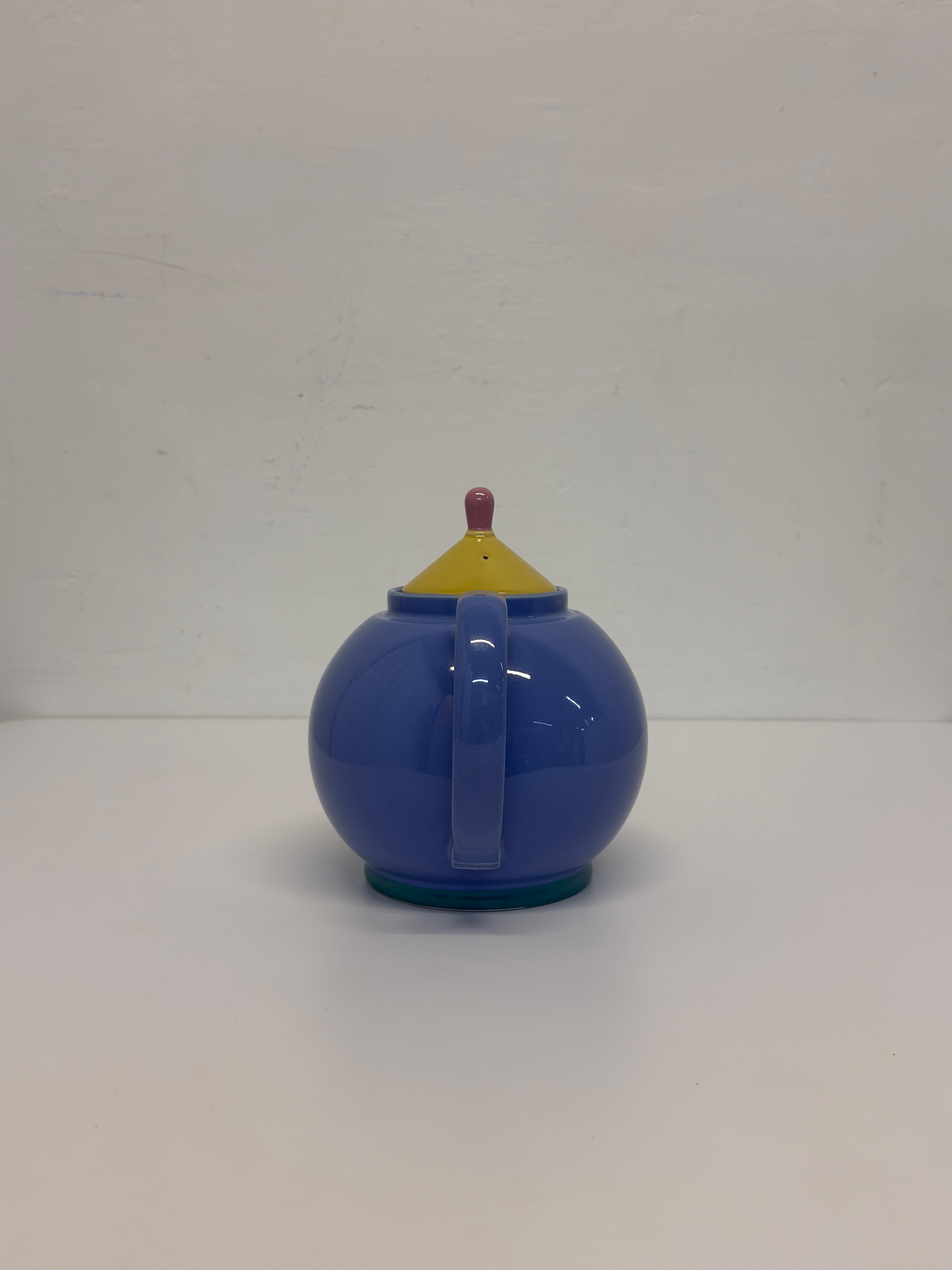 Japanese Lindt-Stymeist Postmodern Colorways Tea Kettle, 1980s For Sale