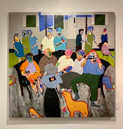 "Cousins", Huile sur toile - Peinture figurative