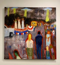 "I Can’t Forget About This, " Oil and Acrylic on Canvas - Figurative Painting