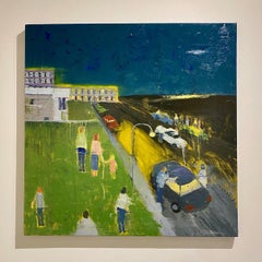 "I Saw This, " Oil and Acrylic on Canvas - Figurative Painting