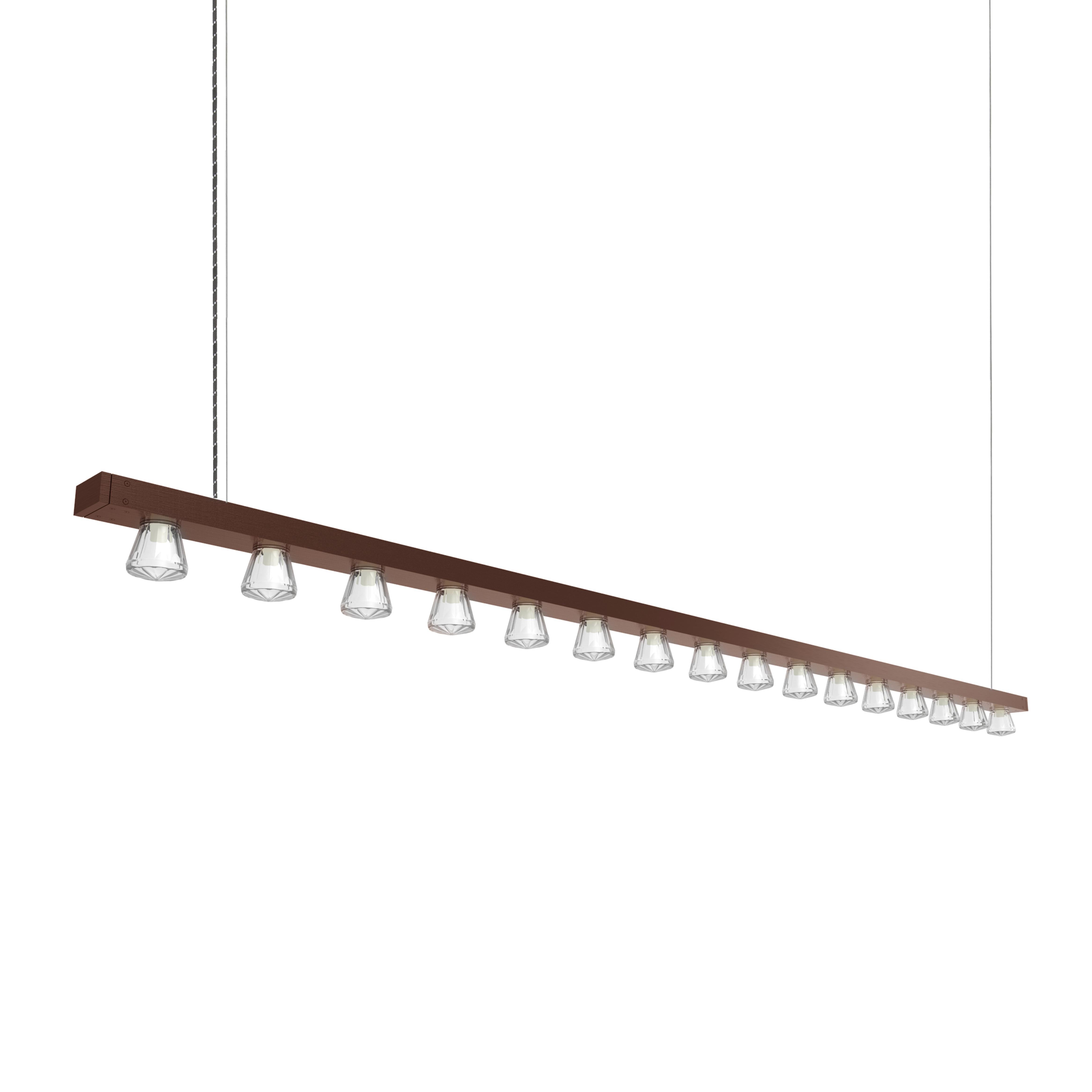 Line 200 Aluminio Dorado Lámpara Colgante Contemporánea by JSPR Holandés en venta