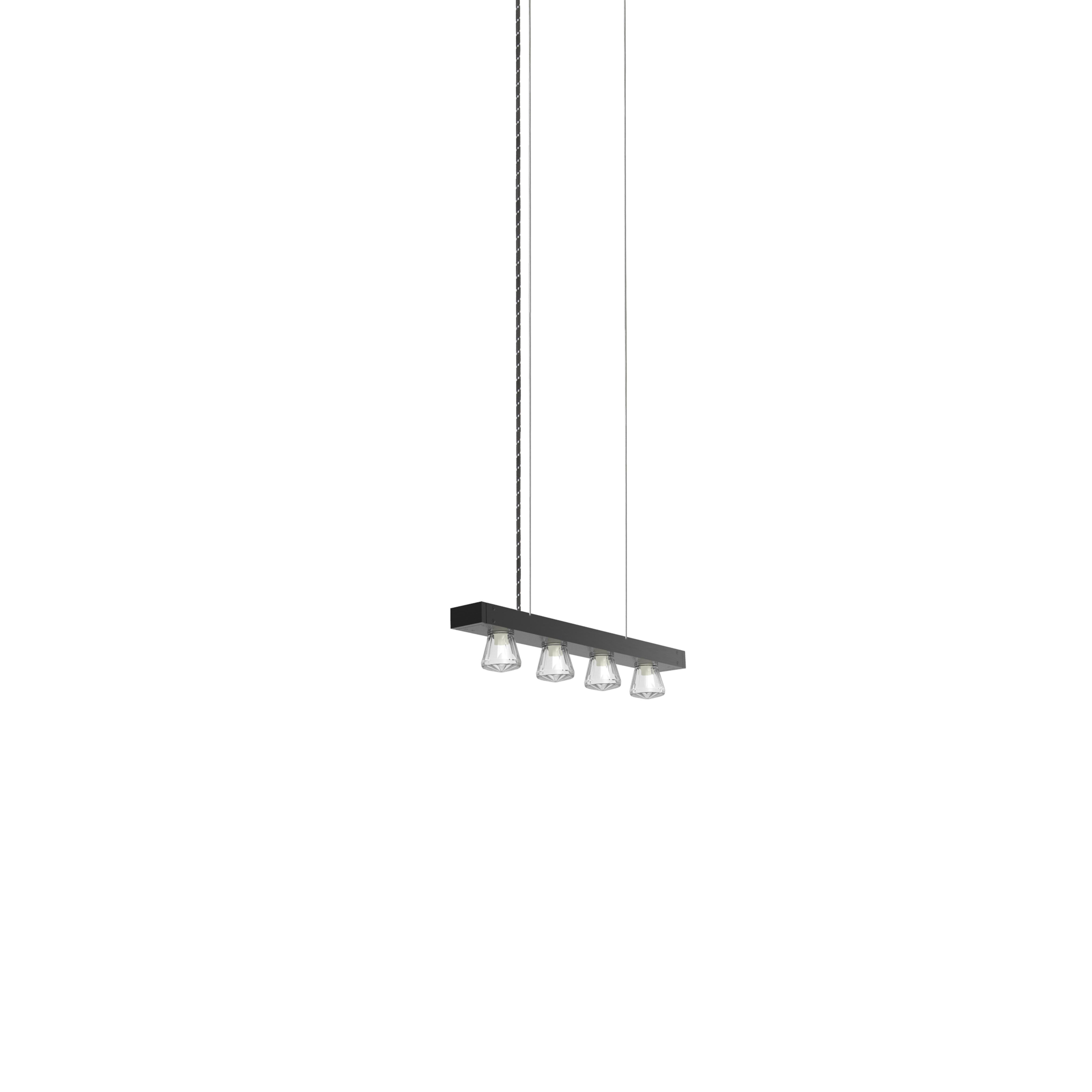 Postmoderno Lampada a sospensione contemporanea Line 50 Champagne Aluminum di JSPR in vendita