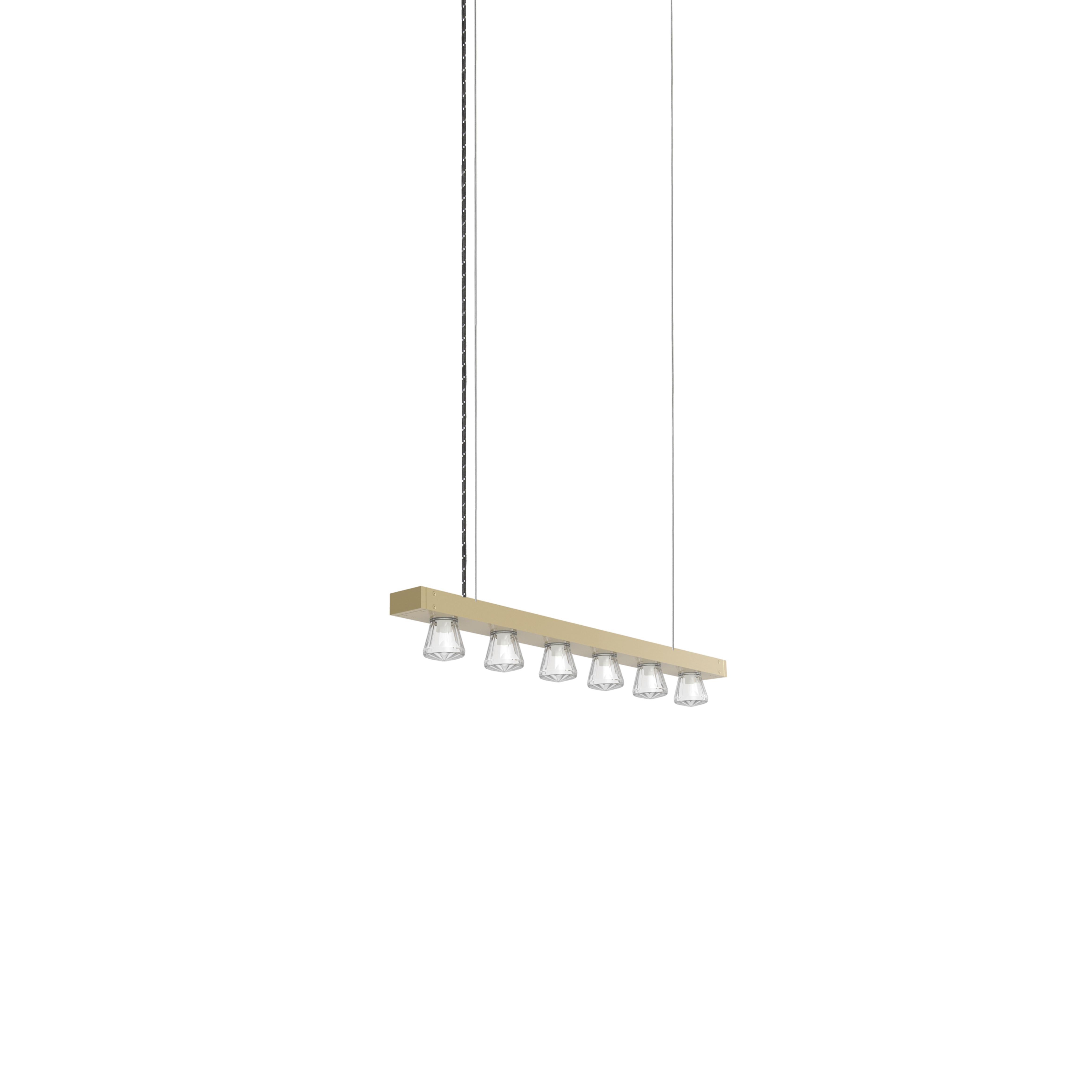 Olandese Lampada a sospensione contemporanea Line 75 Bronze Aluminum di JSPR in vendita
