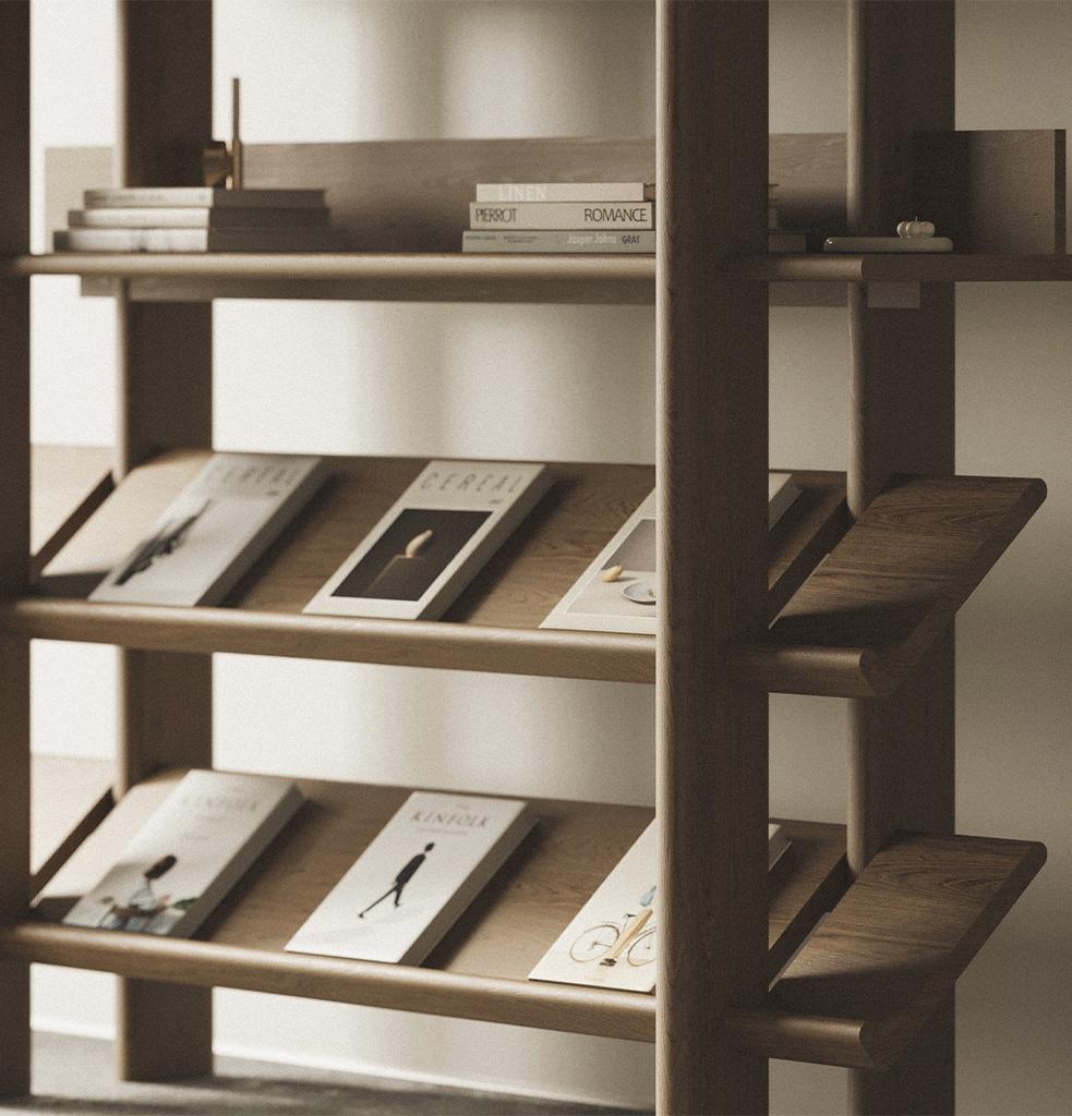 Mid-Century moderno Libreria Line di Hermhaus in vendita