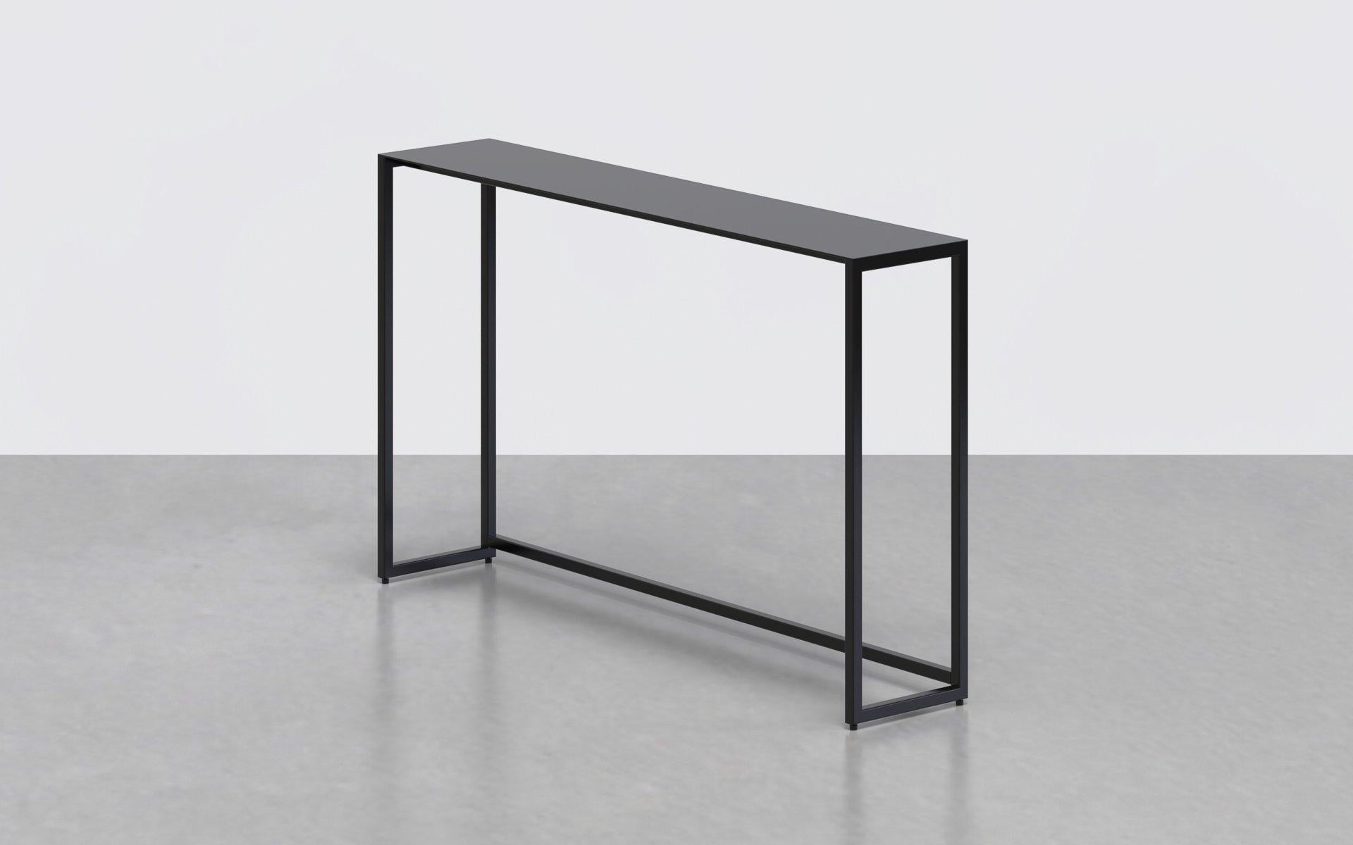 The Line console's slim frame allows it to fit in any space. It's great against a wall, in a hallway or any entryway.