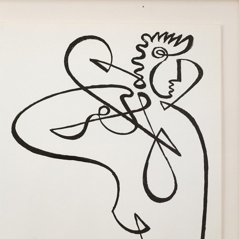 Line Drawing by Jean Negulesco In Good Condition In Los Angeles, CA