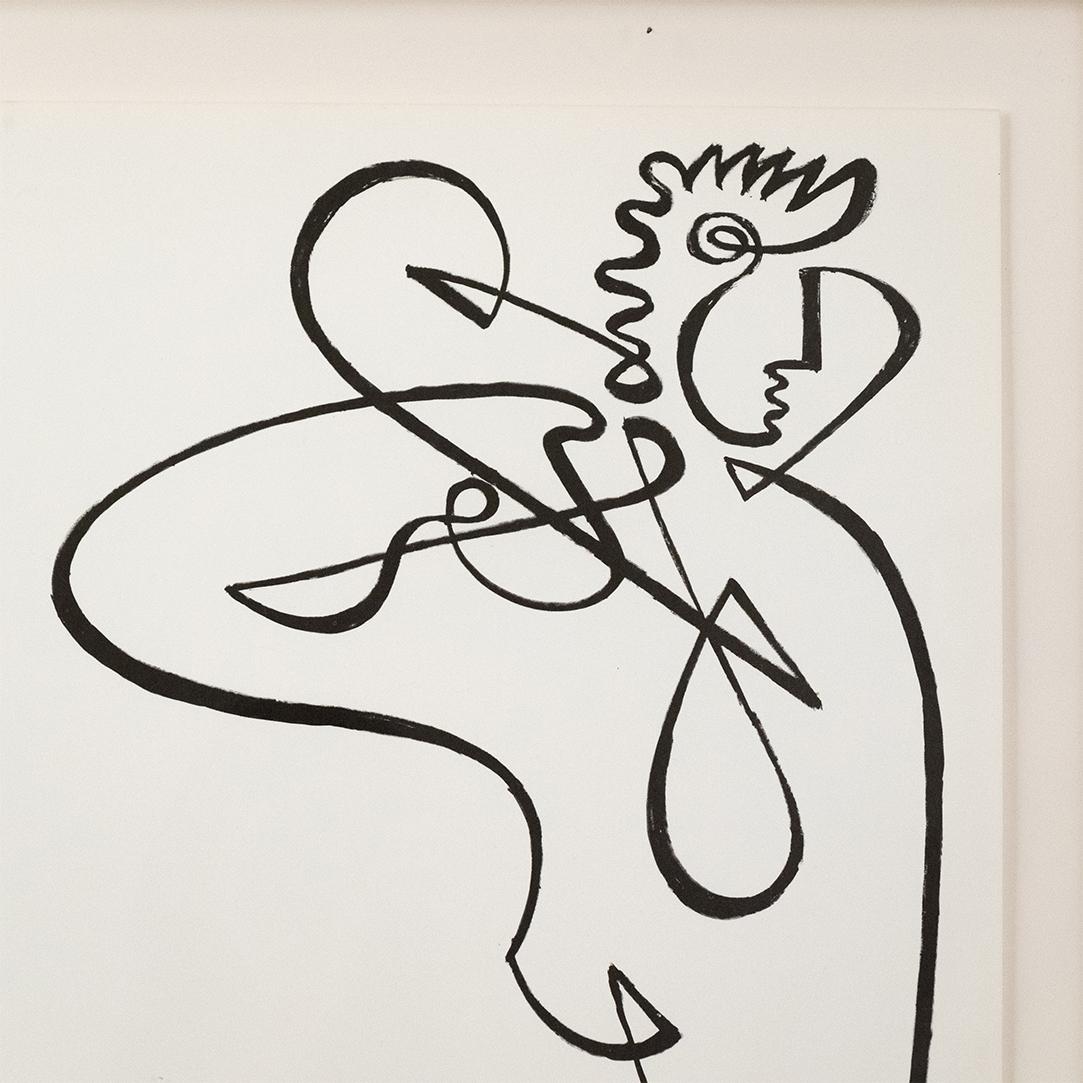 Disegno al tratto di Jean Negulesco In condizioni buone in vendita a Los Angeles, CA