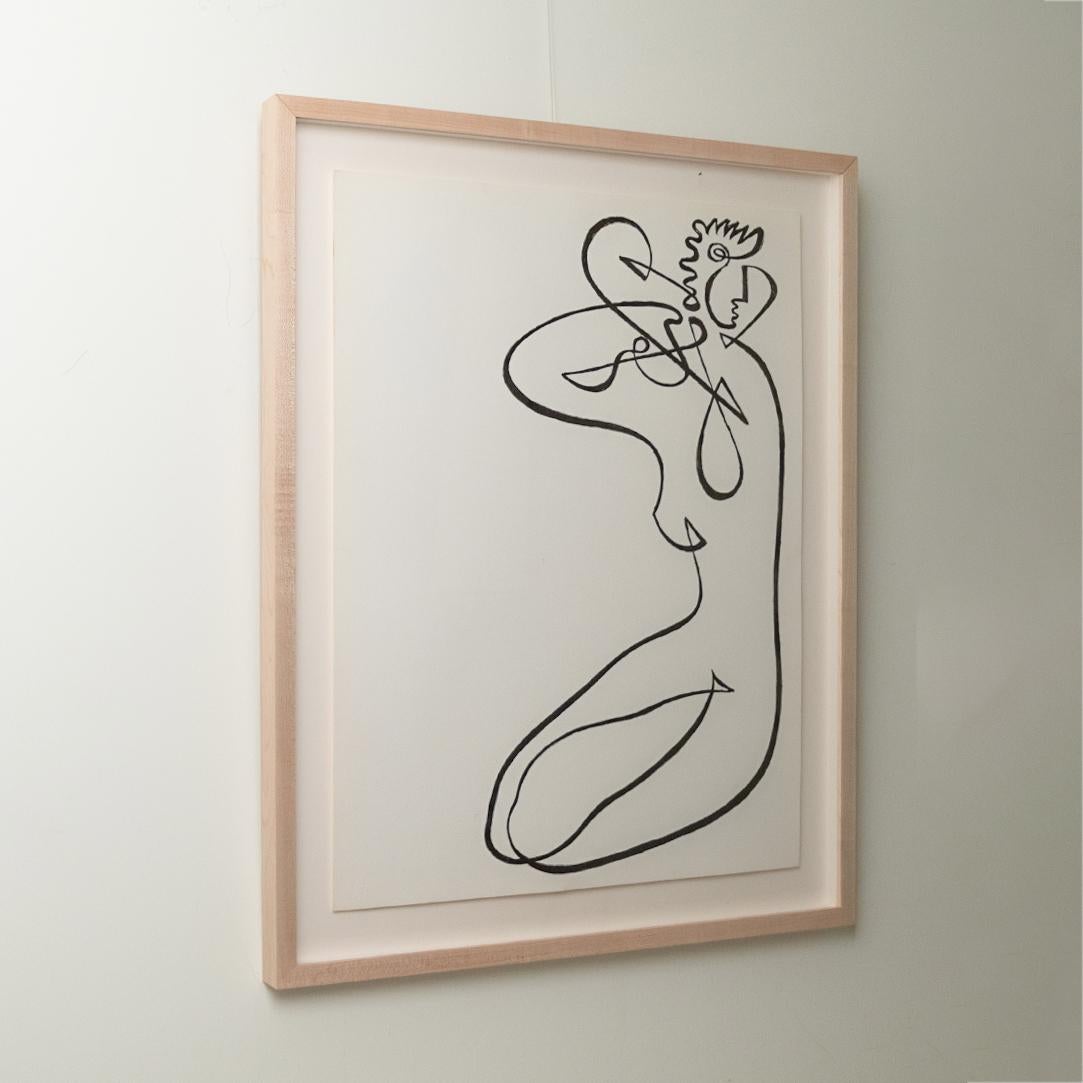 Zeichnung der Linien Linie von Jean Negulesco im Angebot 3