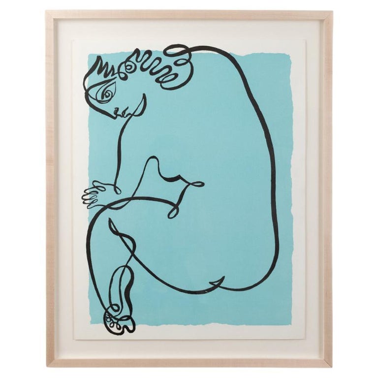 Line Drawing by Jean Negulesco For Sale