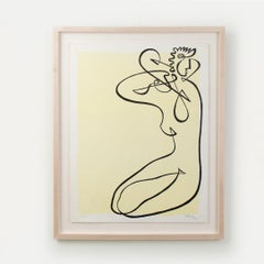 Line Drawing by Jean Negulesco, Signed