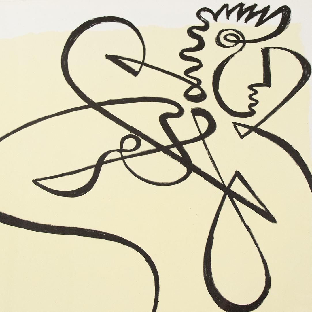 Line Drawing by Jean Negulesco, Signed In Good Condition In Los Angeles, CA