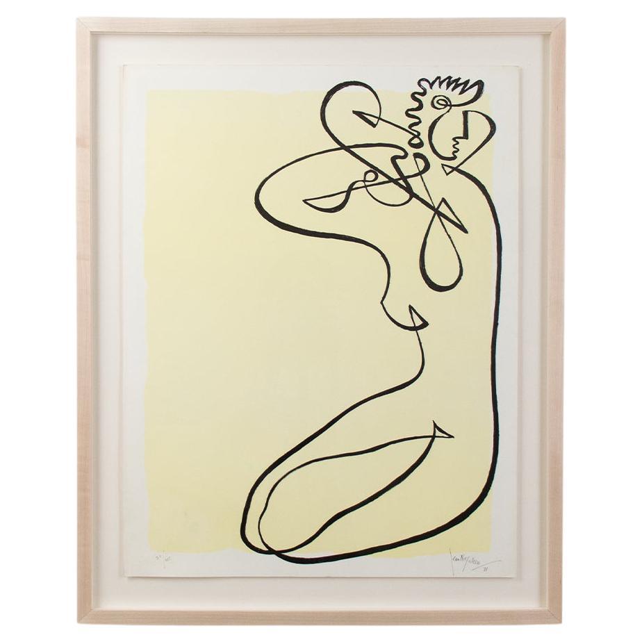 Line Drawing by Jean Negulesco, Signed