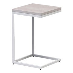 Line Personal Table, White Washed Ash