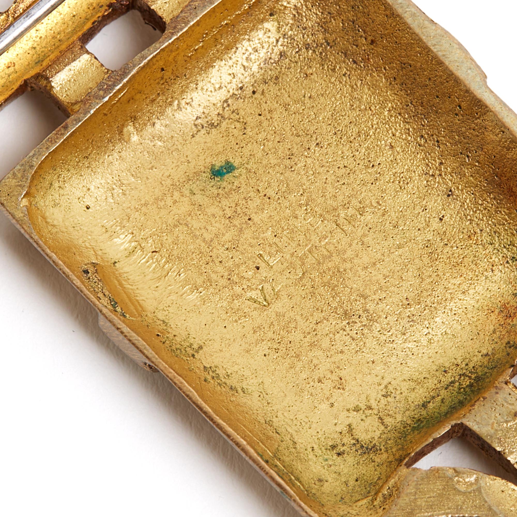 Femenino o masculino Line Vautrin 1955s Broche pendentif Bronce Artista Broche colgante en venta