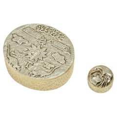 Line Vautrin "Aide Toi, Le Ciel T'Aidera" box and one "La Lune Rousse" box
