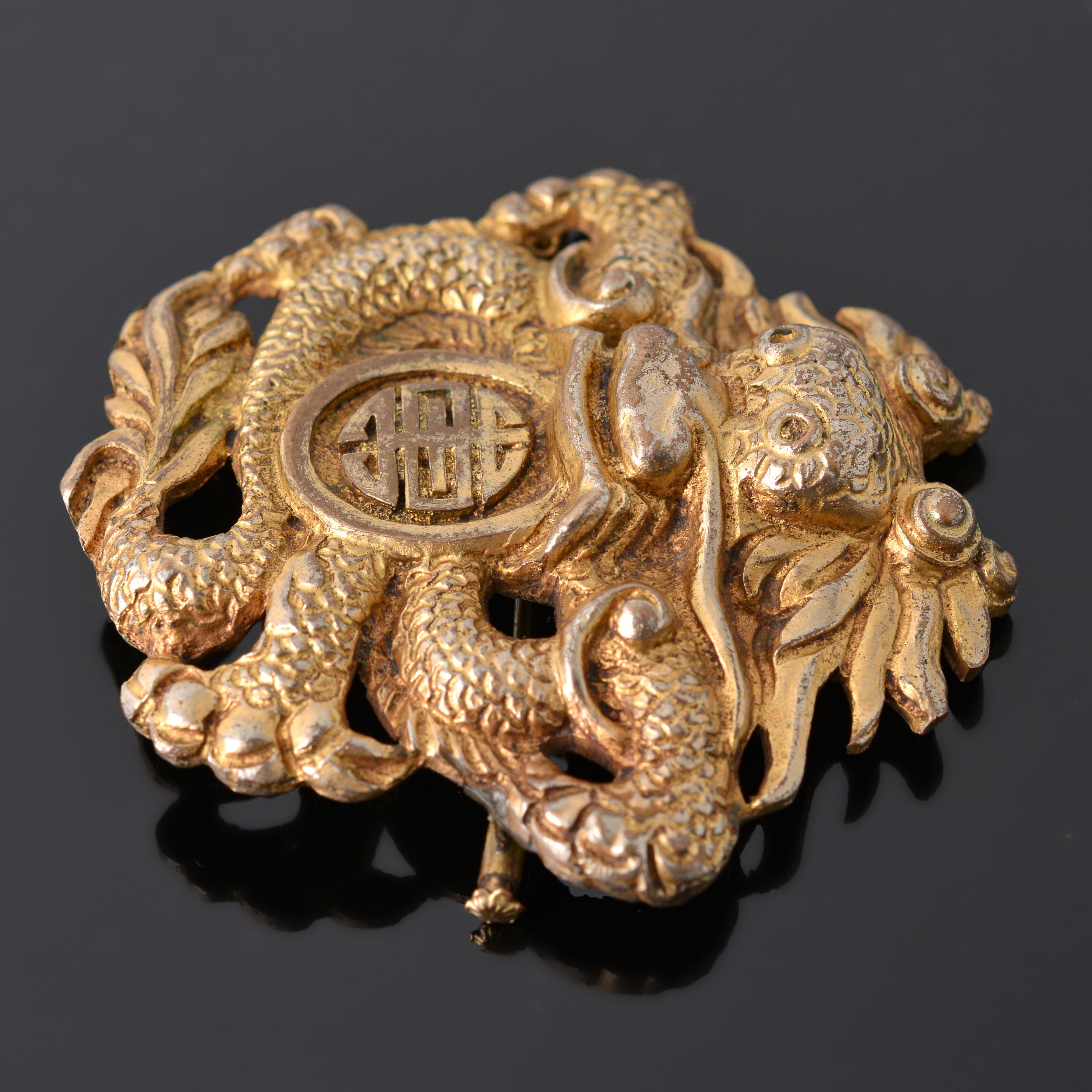 Spilla in bronzo di Line Vautrin in vendita 1