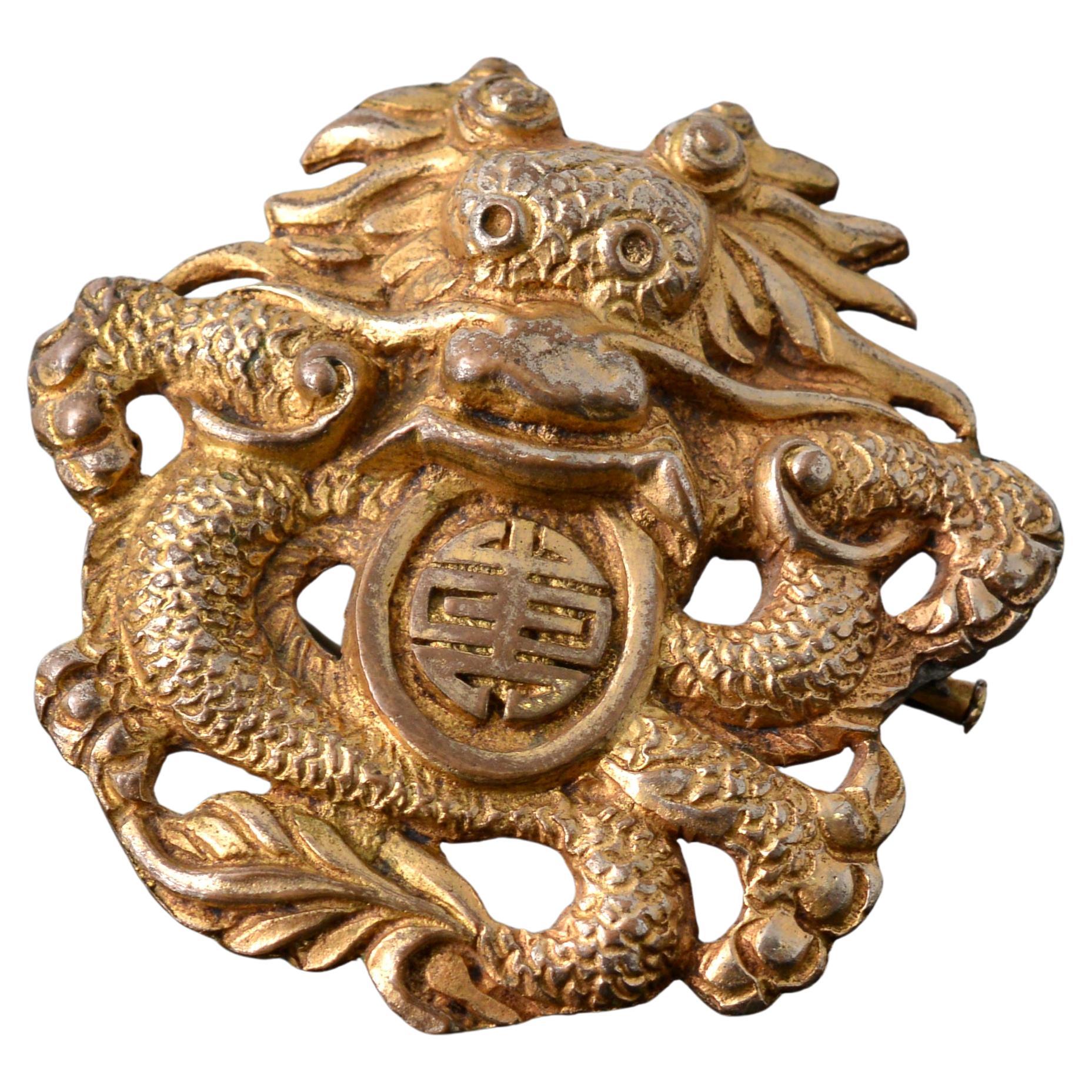 Spilla in bronzo di Line Vautrin in vendita